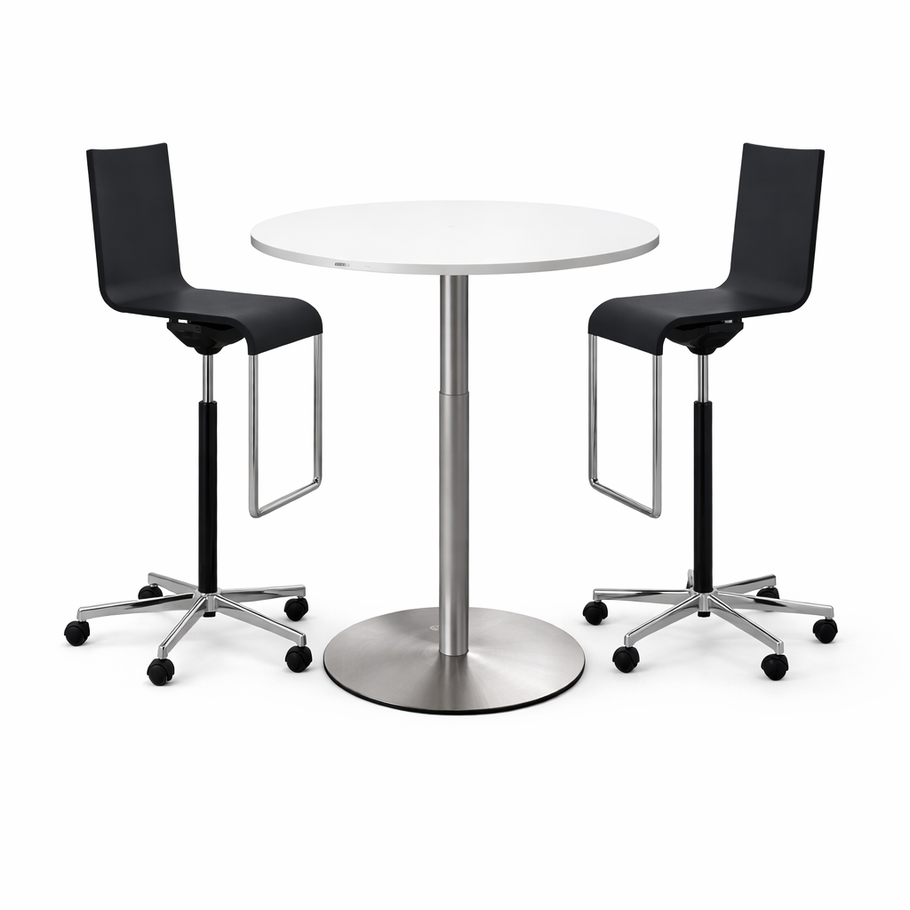 Vario Besprechungstisch 90cm höhenverstellbar weiß
