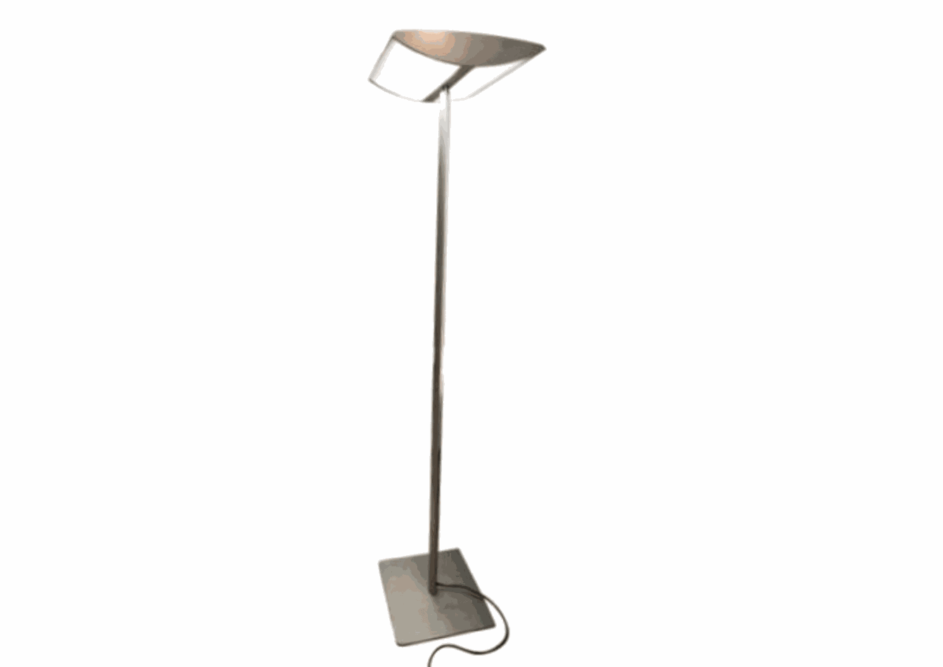 Waldmann Stehlampe floor lamp with 4 fluorescent tubes and metal base