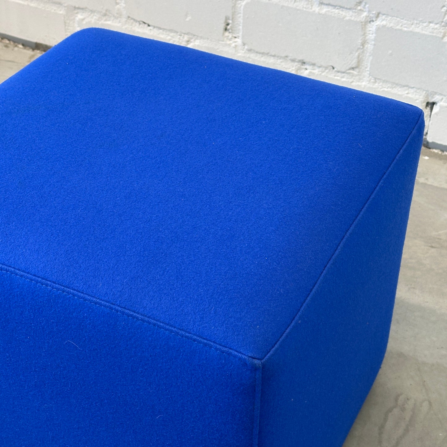 Sitzhocker Stoff 45x45x45 blau