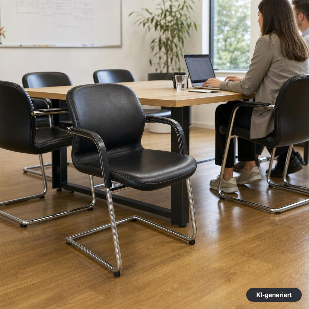 Wilkhahn Besprechungsstuhl Model 212/51 Leder