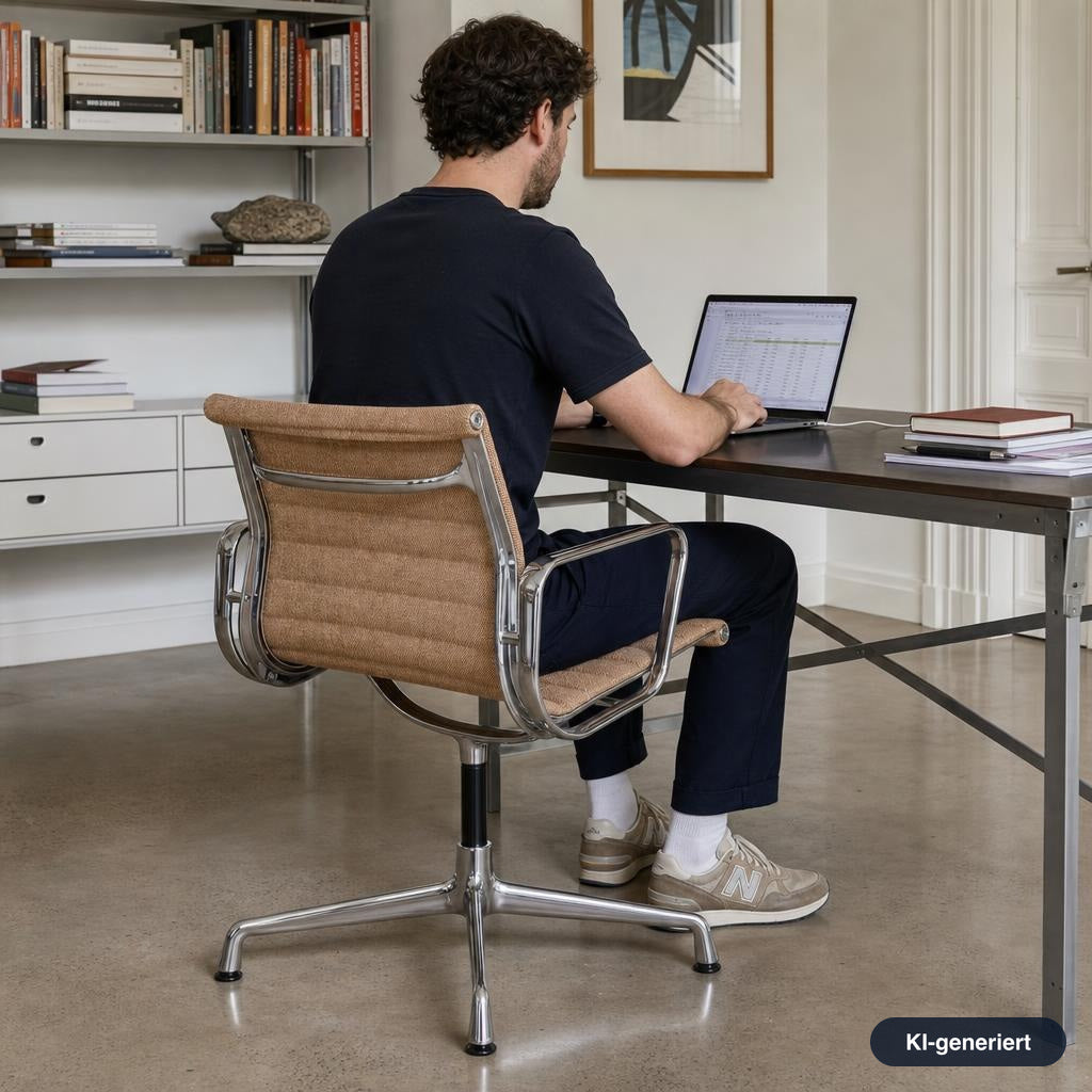 Vitra EA 104 Hopsak Cognac/Elfenbein