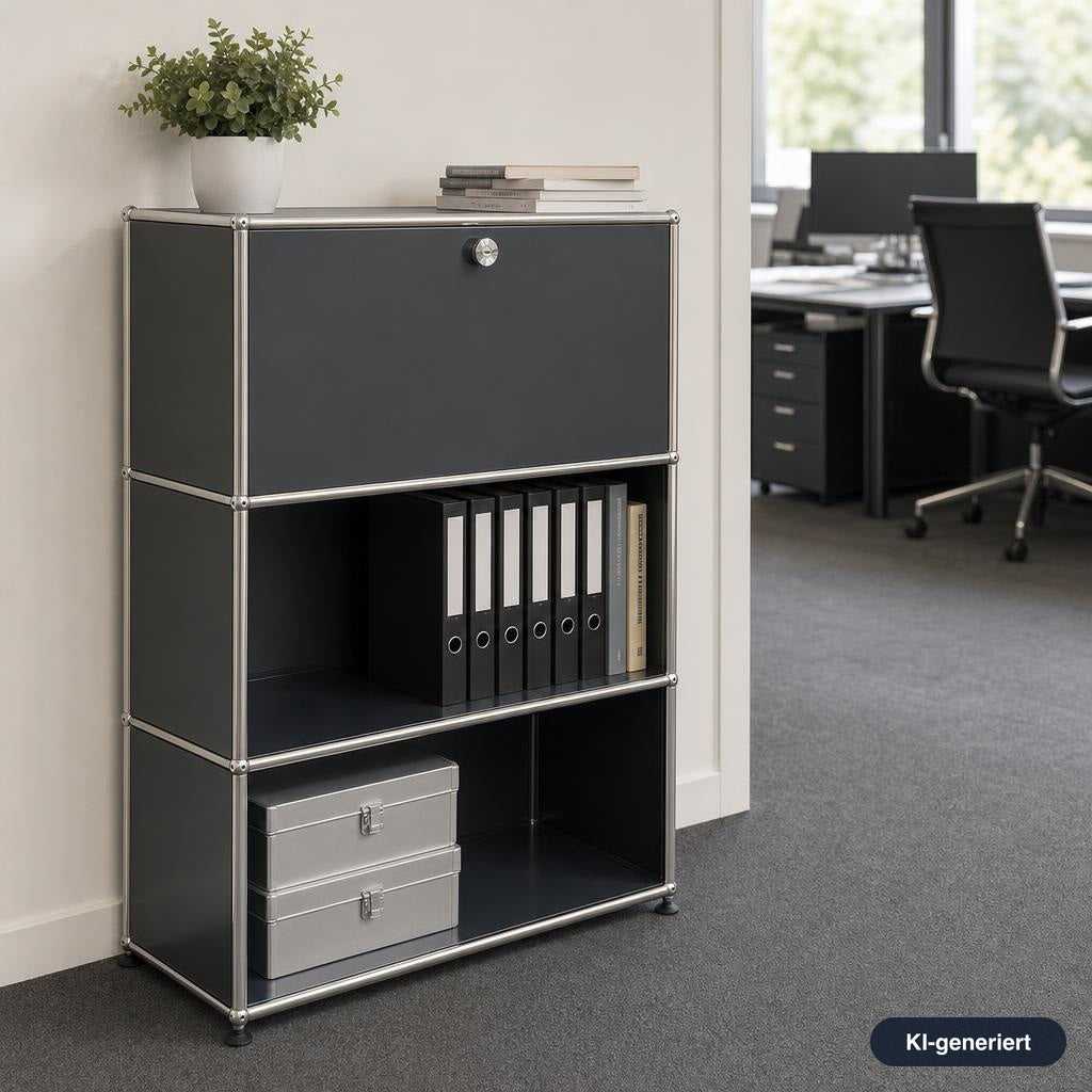 USM Haller 1x3 Highboard anthrazitgrau