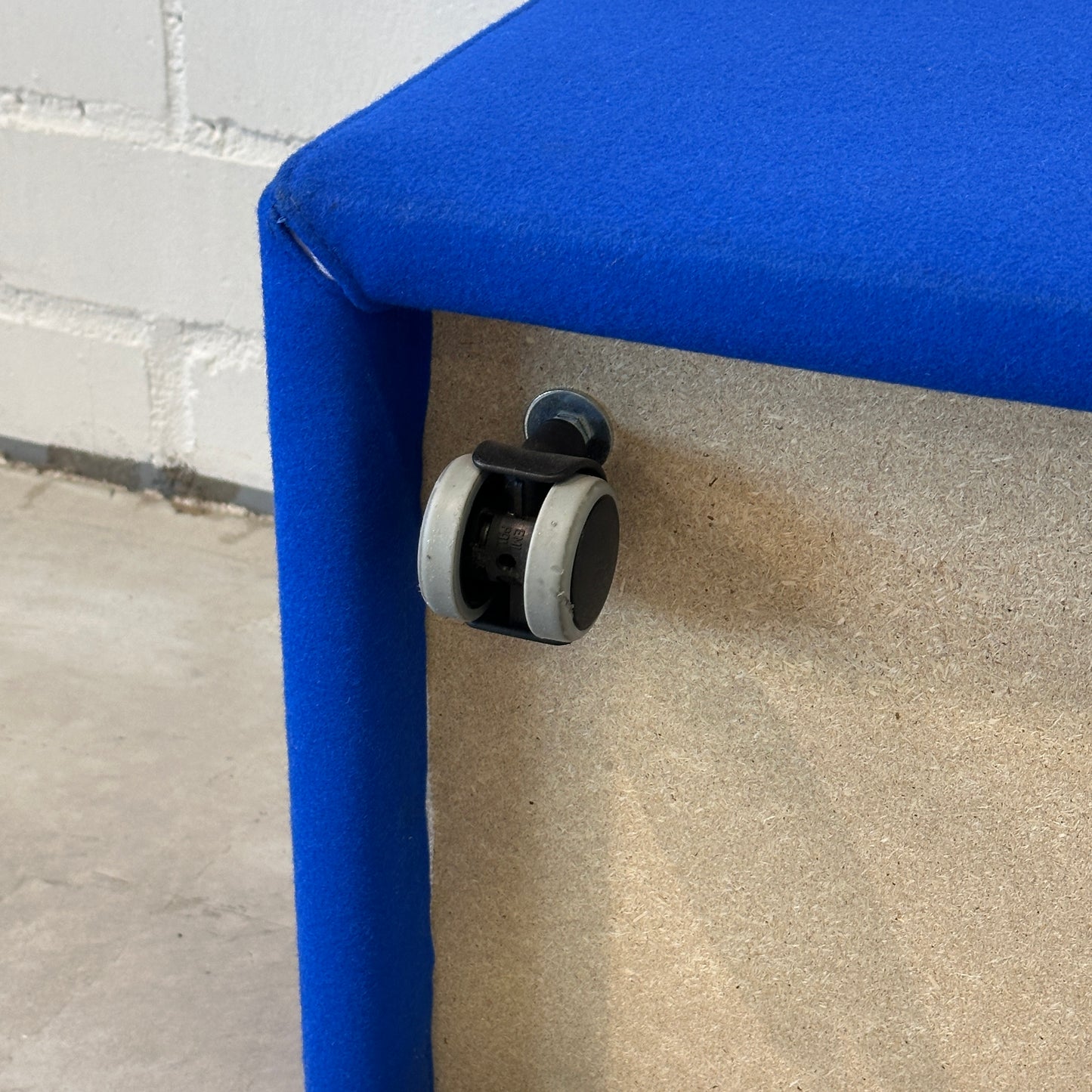 Sitzhocker Stoff 45x45x45 blau