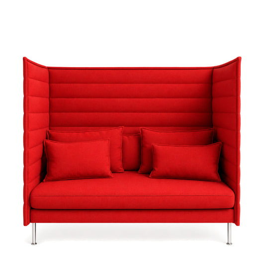 Vitra Alcove Highback 2-Sitzer Sofa rot