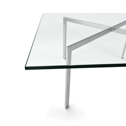 Knoll International Barcelona Couchtisch (neue Glasplatte) klein