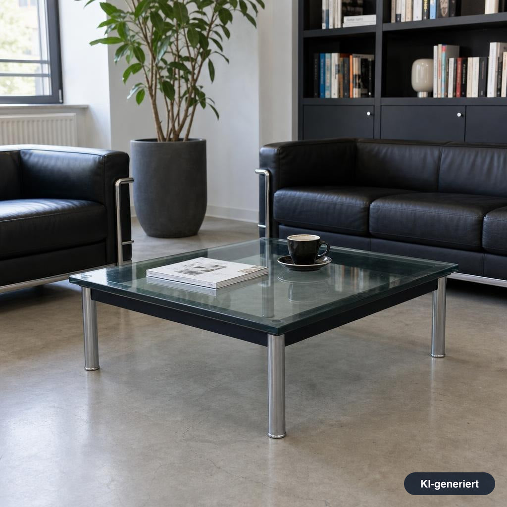 Cassina LC10 Table en tube Beistelltisch 70x70cm