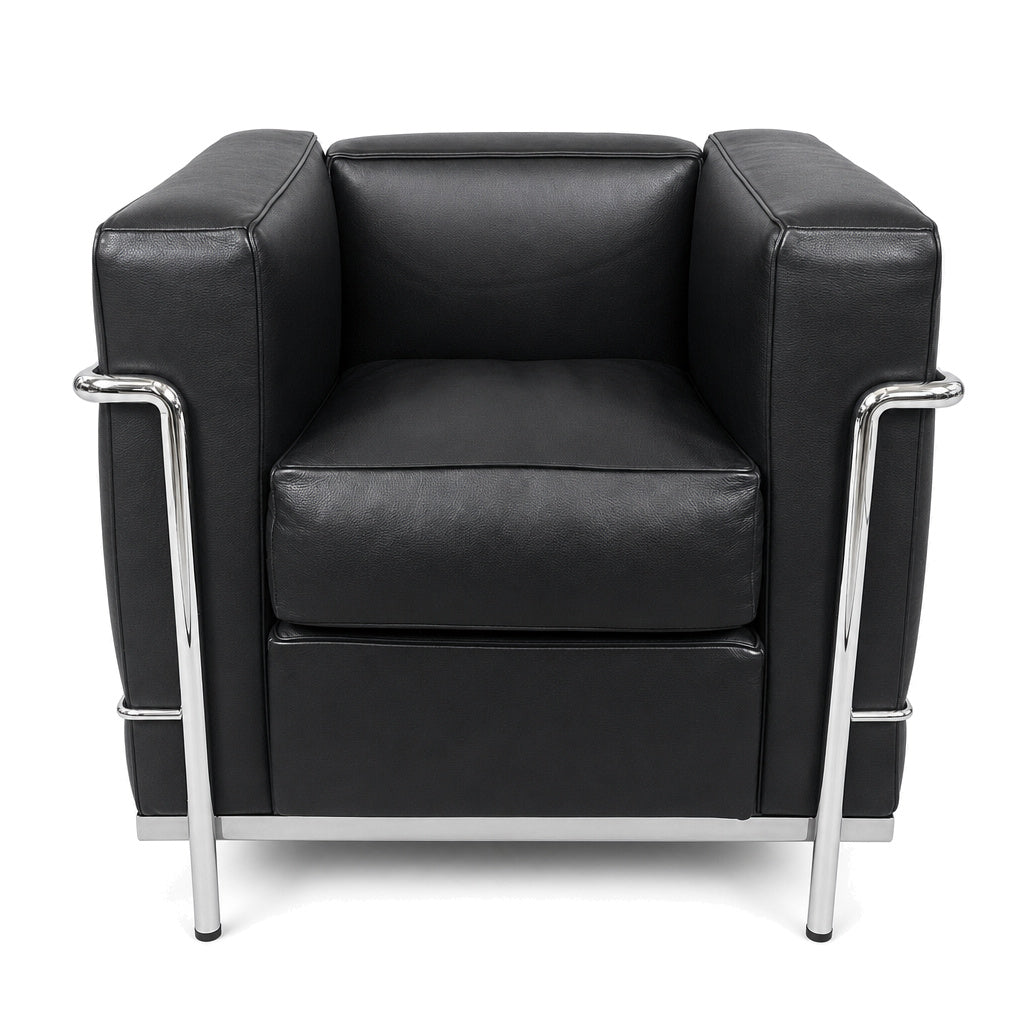 Cassina LC2 Sessel Leder extra schwarz