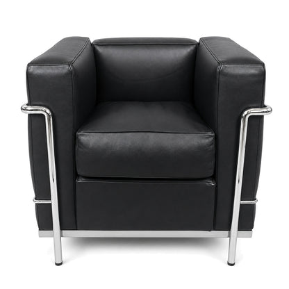 Cassina LC2 Sessel Leder extra schwarz