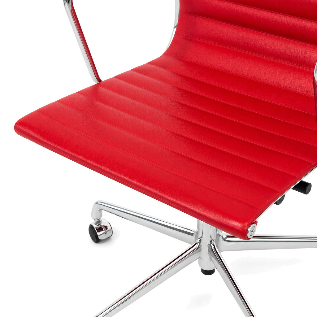 Vitra EA 117 Leder rot Chrom