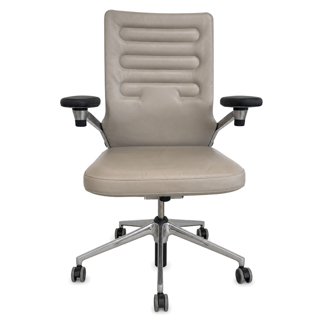 Vitra AC4 Work Bürostuhl Leder beige