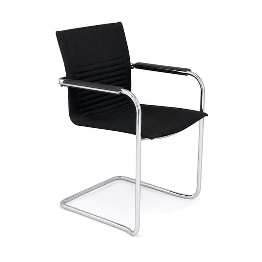 Walter Knoll Art Collection Freischwinger Stoff schwarz