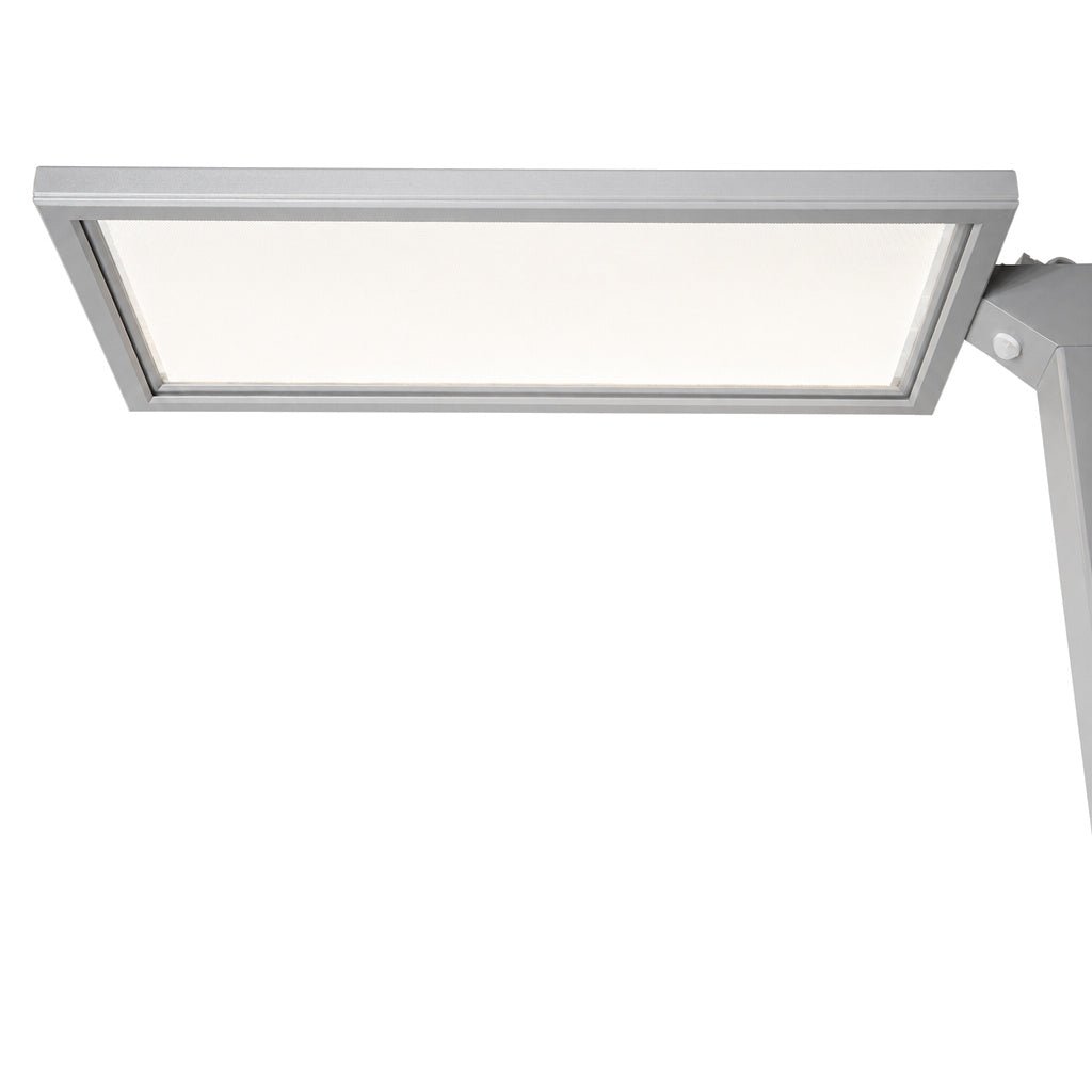 Lenorad LED Stehlampe silbergrau