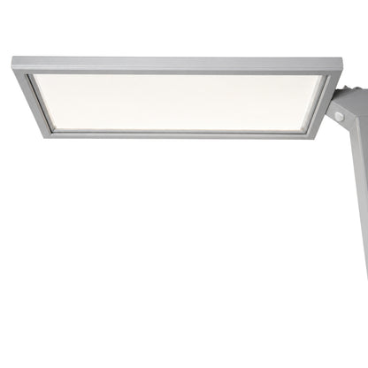 Lenorad LED Stehlampe silbergrau