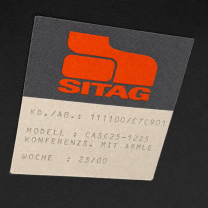 SITAG Freischwinger Leder schwarz