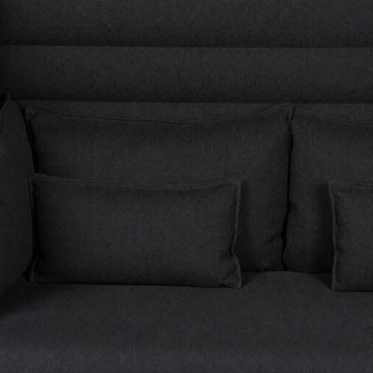 Vitra Alcove Highback 2-Sitzer Sofa schwarz