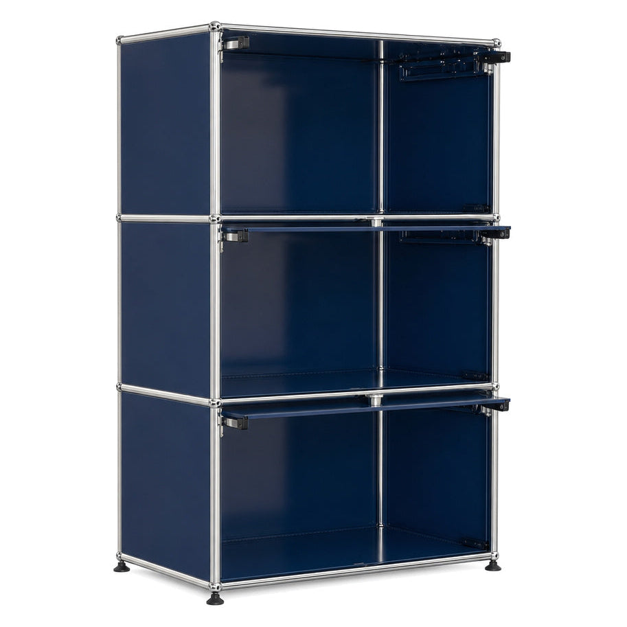 USM Haller Highboard 1x3 stahlblau
