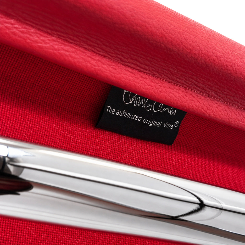 Vitra EA 117 Leder rot Chrom