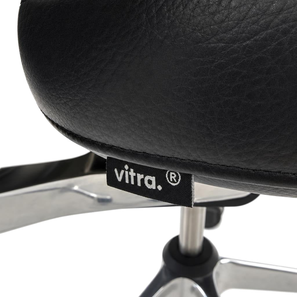 VItra AC4 Work Bürostuhl Leder schwarz