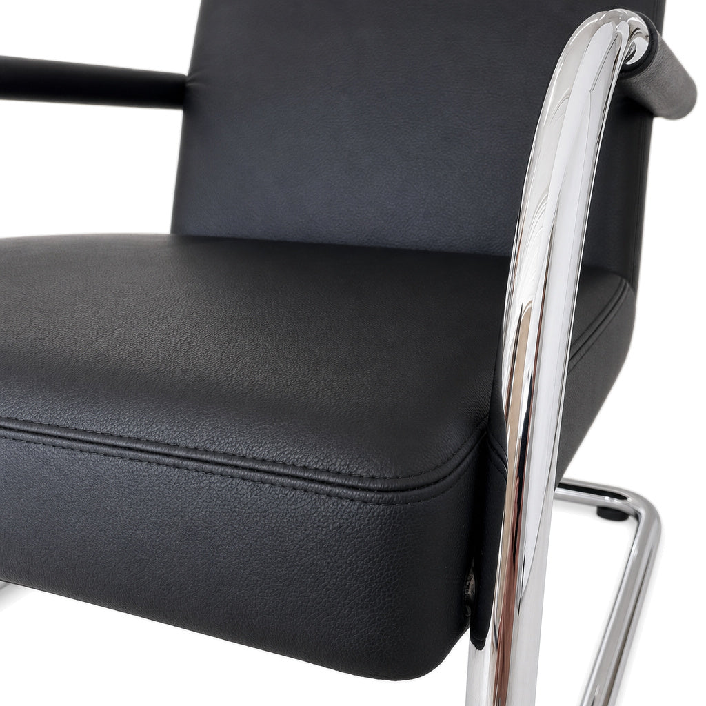 Vitra Visa Lounge Leder schwarz