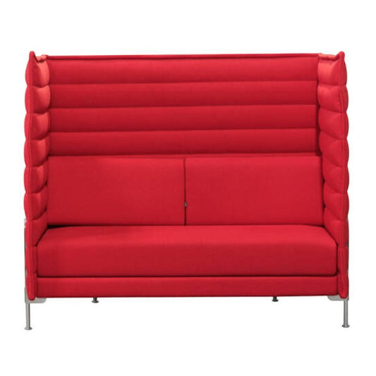 Vitra Alcove Highback 2-Sitzer Sofa rot
