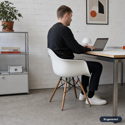 Vitra DAW Eames Plastic Armchair weiß