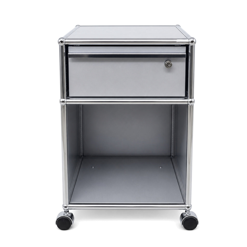 USM Haller Rollcontainer Mattsilber