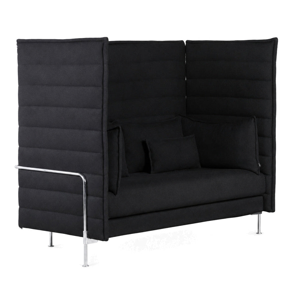 Vitra Alcove Highback 2-Sitzer Sofa schwarz