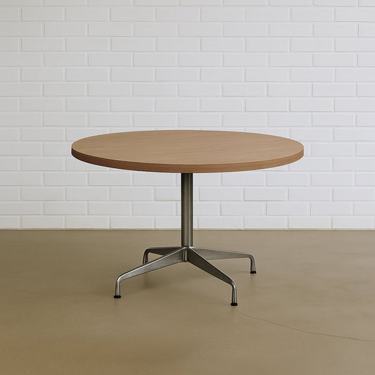 Vitra Besprechungstisch Segmented Table rund 100cm Ahornfurnier mit Eames Untergestell Chrom