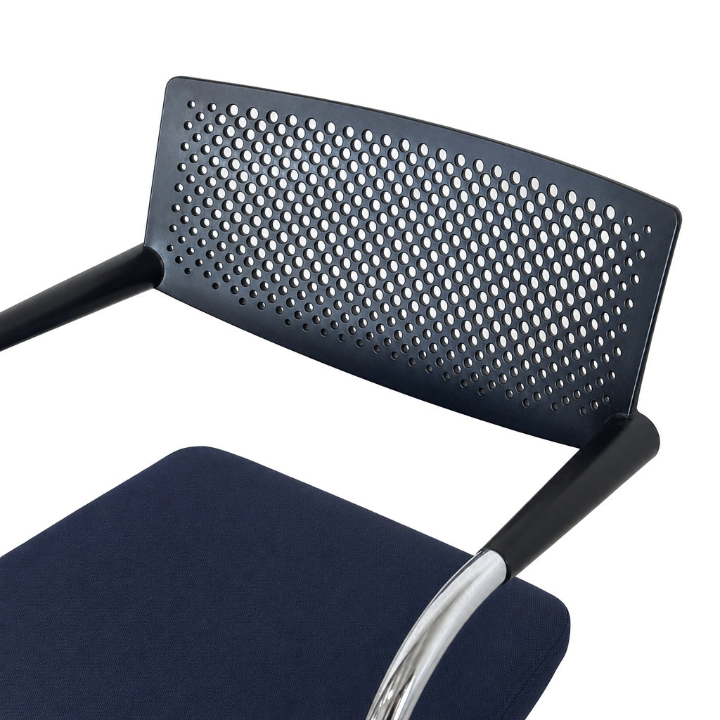 Vitra Visavis 2 dunkelblau / schwarz