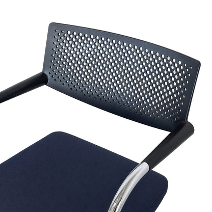 Vitra Visavis 2 dunkelblau / schwarz