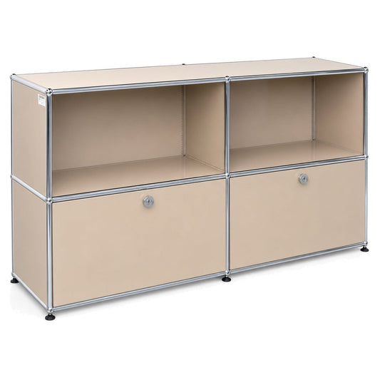 USM Haller Sideboard beige 2x2 2 Klappen