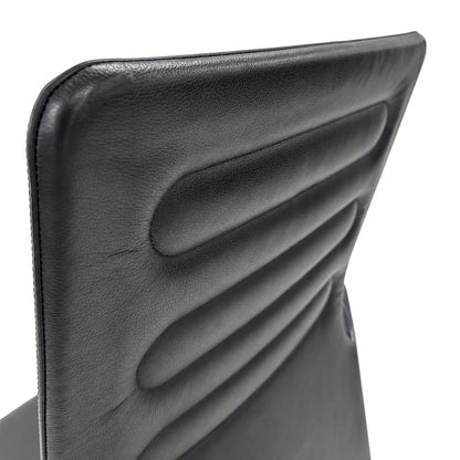 Vitra AC 4 Meet Leder schwarz