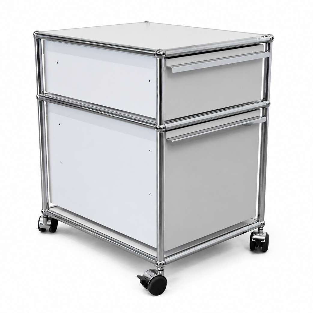 USM Haller Rollcontainer Lichtgrau (2 Auszüge)