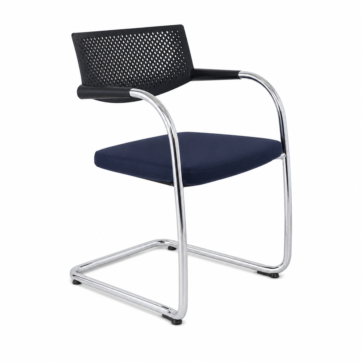 Vitra Visavis 2 dunkelblau / schwarz