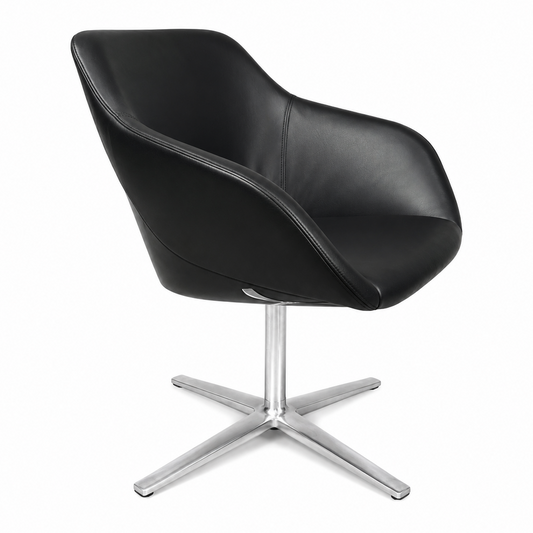 Walter Knoll Turtle Chair Leder schwarz [AKTION -33%]