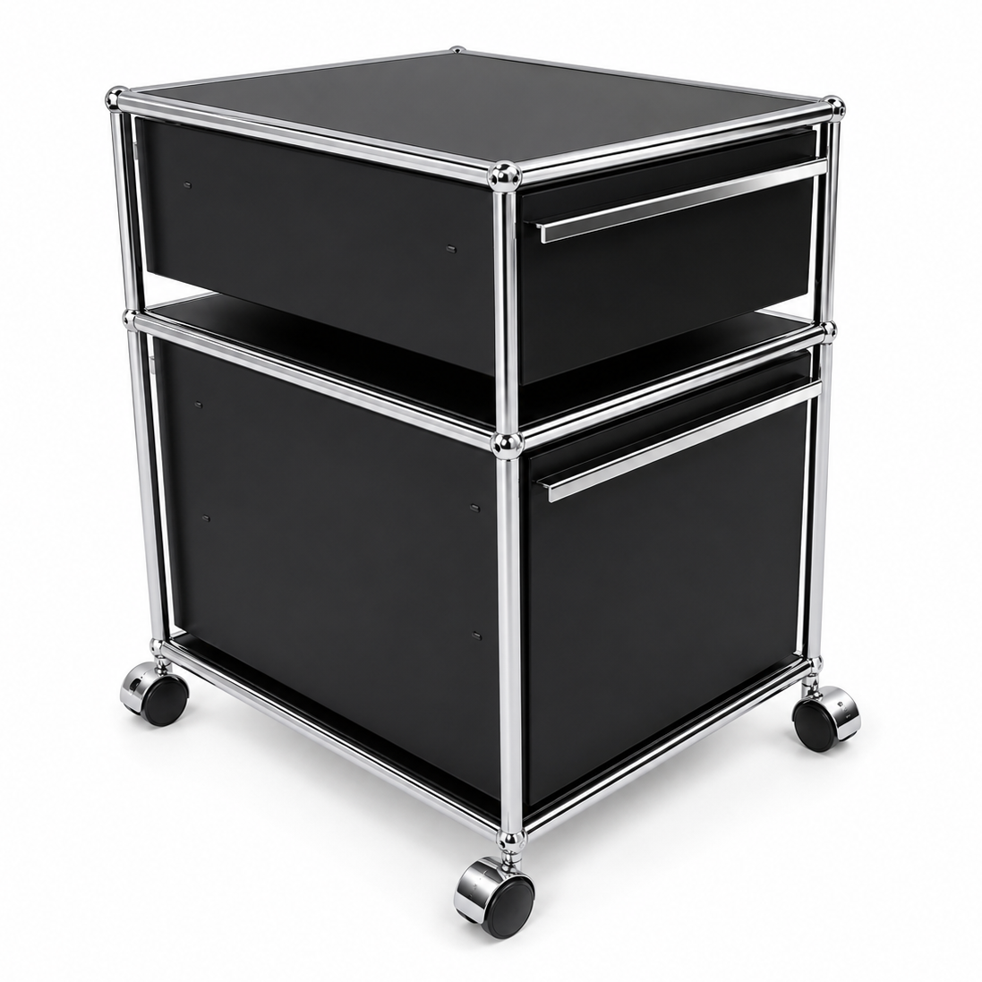 USM Haller Rollcontainer schwarz (2 Auszüge) [AKTION -300€]