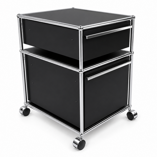 USM Haller Rollcontainer schwarz (2 Auszüge) [AKTION -300€]