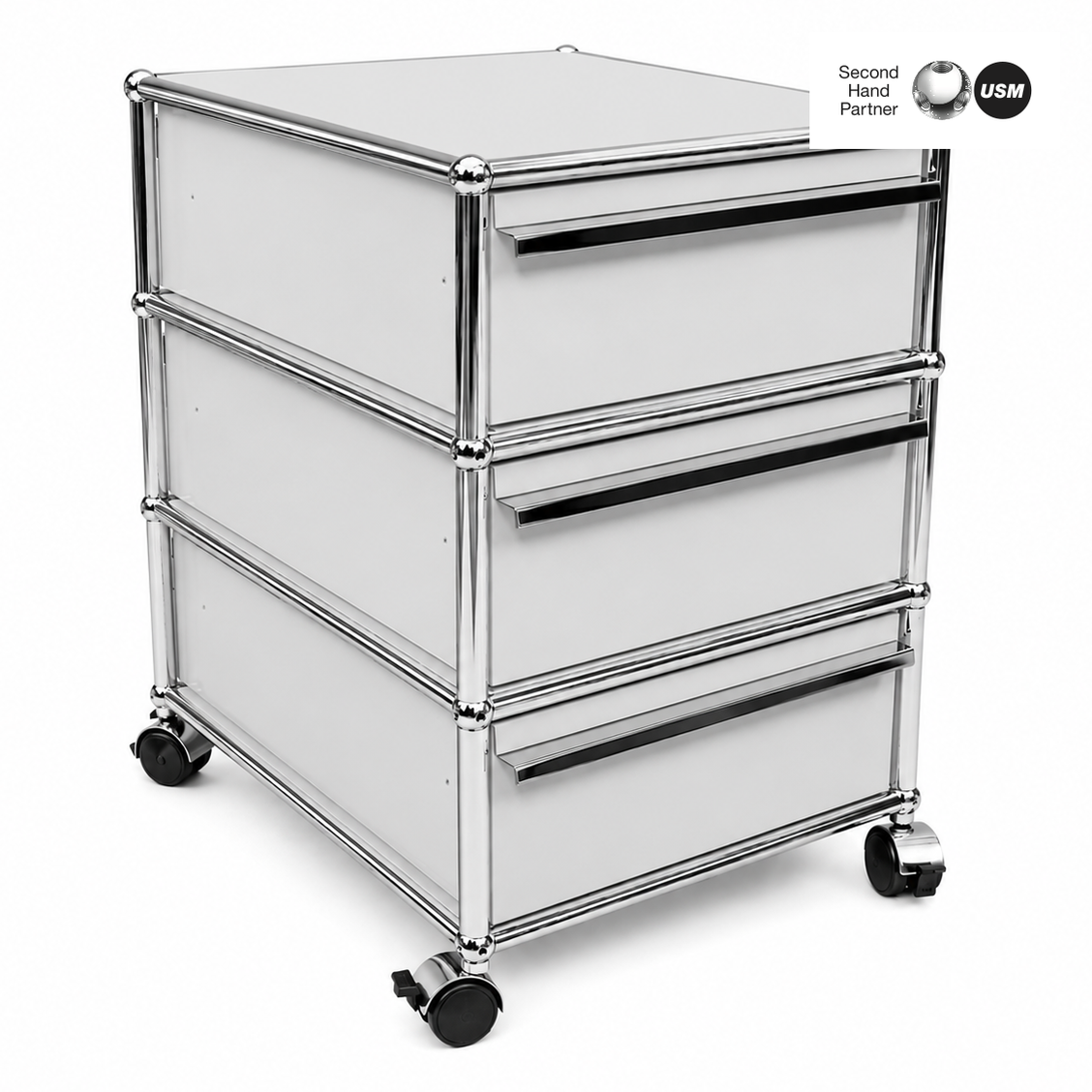 USM Haller Rollcontainer lichtgrau (3 Auszüge)