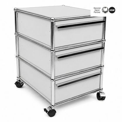 USM Haller Rollcontainer lichtgrau (3 Auszüge)