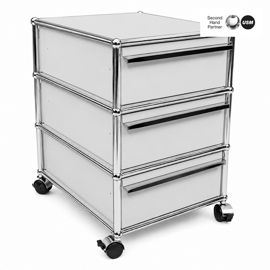 USM Haller Rollcontainer lichtgrau (3 Auszüge)