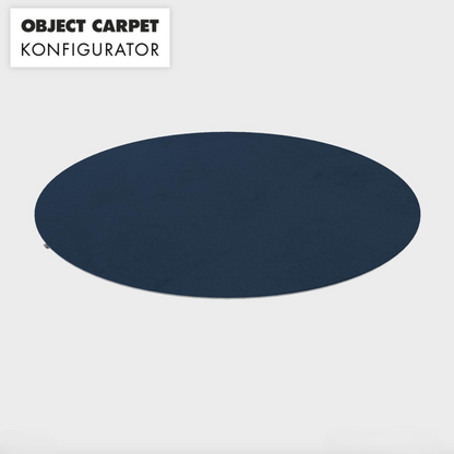 Teppich Object Carpet RugX capri-blau rund