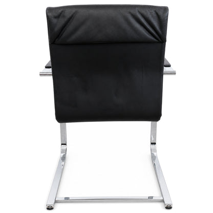 SITAG Freischwinger Leder schwarz