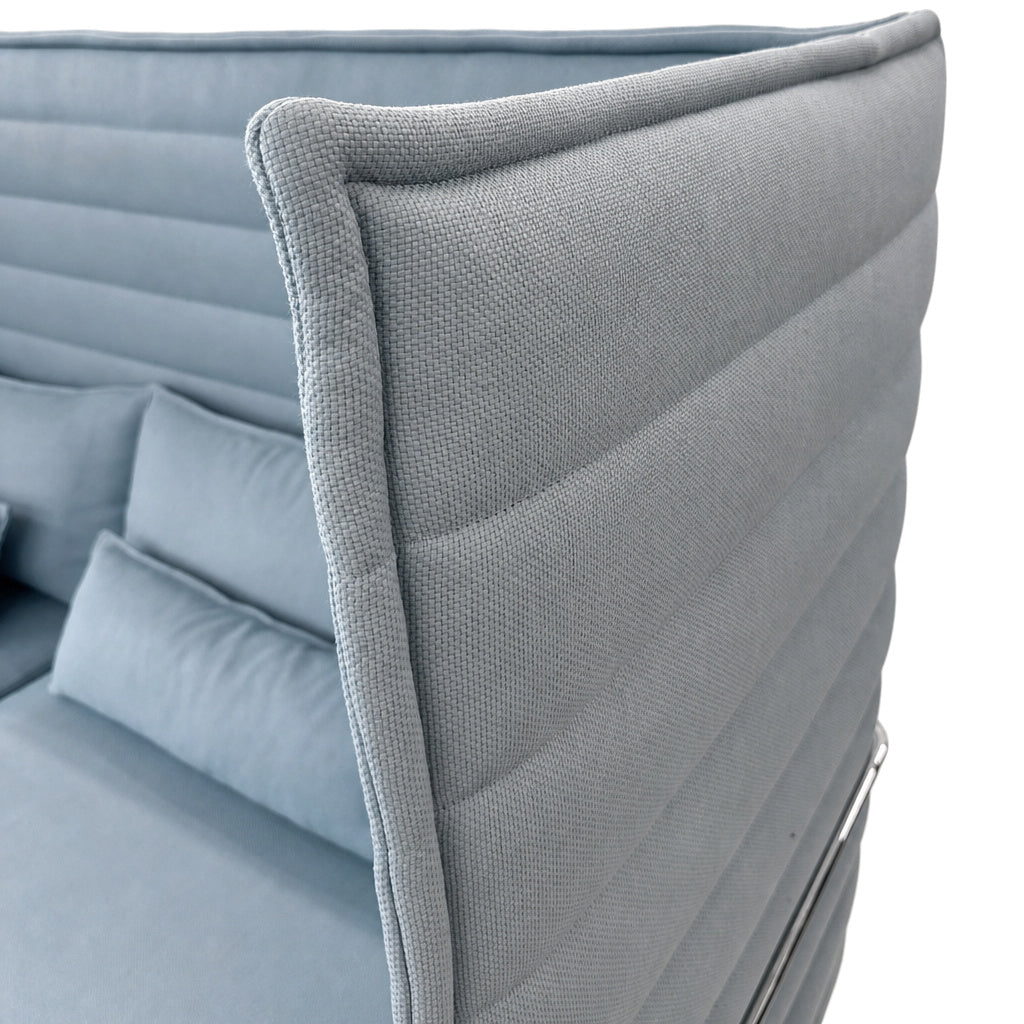 Vitra Alcove Highback 3-Sitzer hellblau