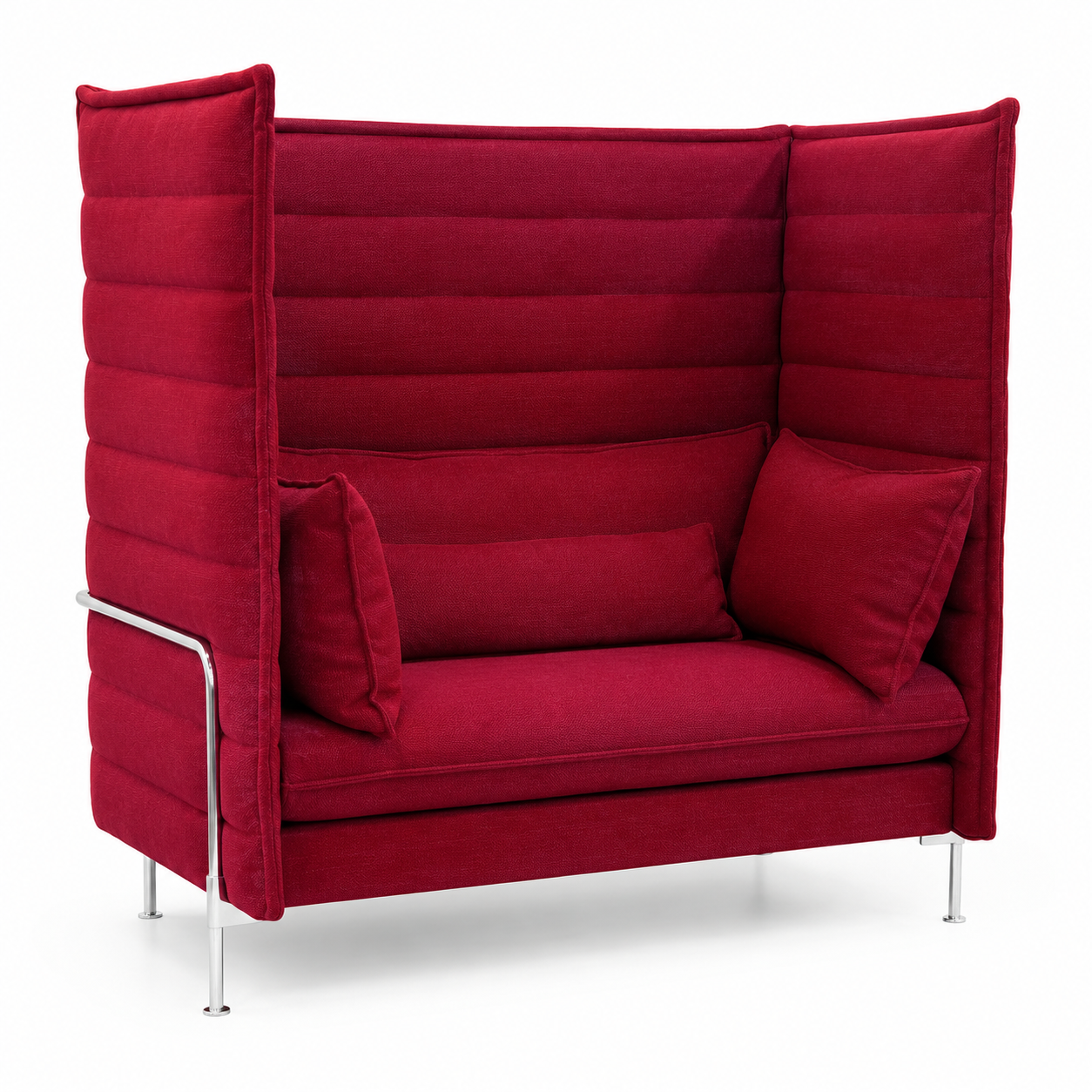 Vitra Alcove Highback Love Seat dunkelrot