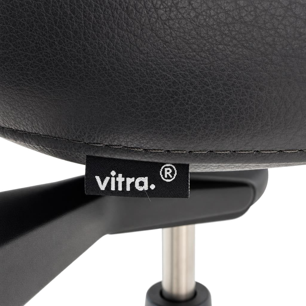Vitra ID Trim Leder dunkelgrau