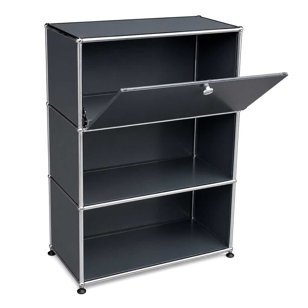 USM Haller 1x3 Highboard anthrazitgrau