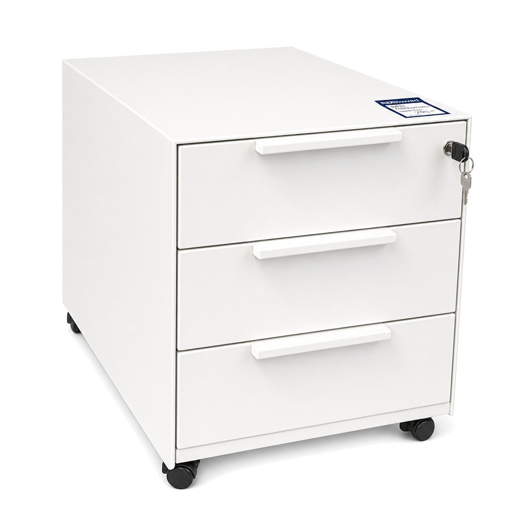 Vitra MBE Rollcontainer 3 Schubladen weiß