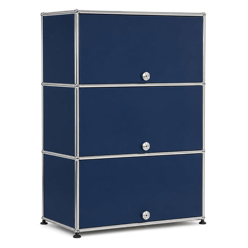 USM Haller Highboard 1x3 stahlblau