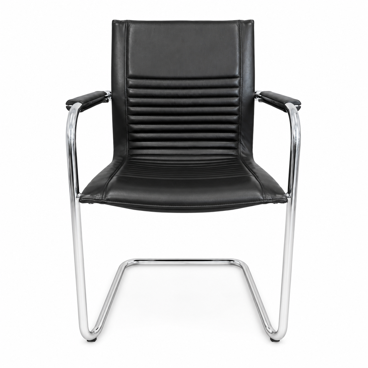 Walter Knoll Art Collection Freischwinger Leder schwarz
