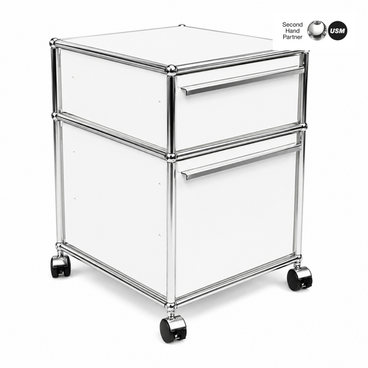 USM Haller Rollcontainer weiß (2 Auszüge) [AKTION -200€]